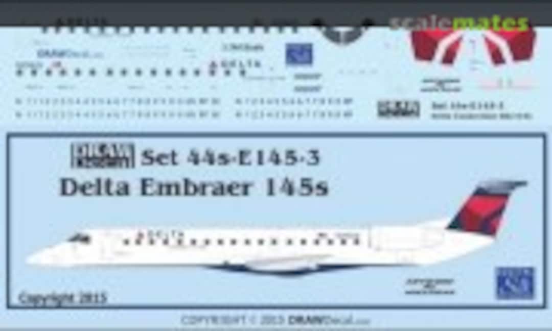 1:144 Delta Air Lines Embraer 145s (Draw Decal 44-E145-3) 44-E145-3