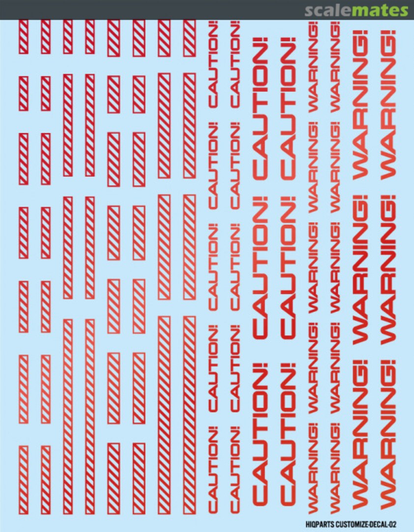 Boxart CM Decal 02 Line 2 Foil Red CMD02-HMR HIQPARTS Boxart CM Decal 02 Line 2 Foil Red CMD02-HMR HIQPARTS