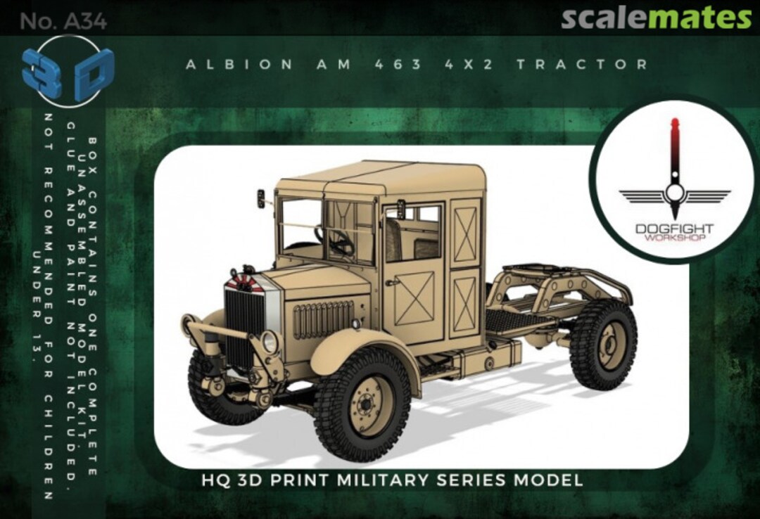Boxart Albion AM463 4x2 Tractor 35A34 Dogfight Workshop Boxart Albion AM463 4x2 Tractor 35A34 Dogfight Workshop