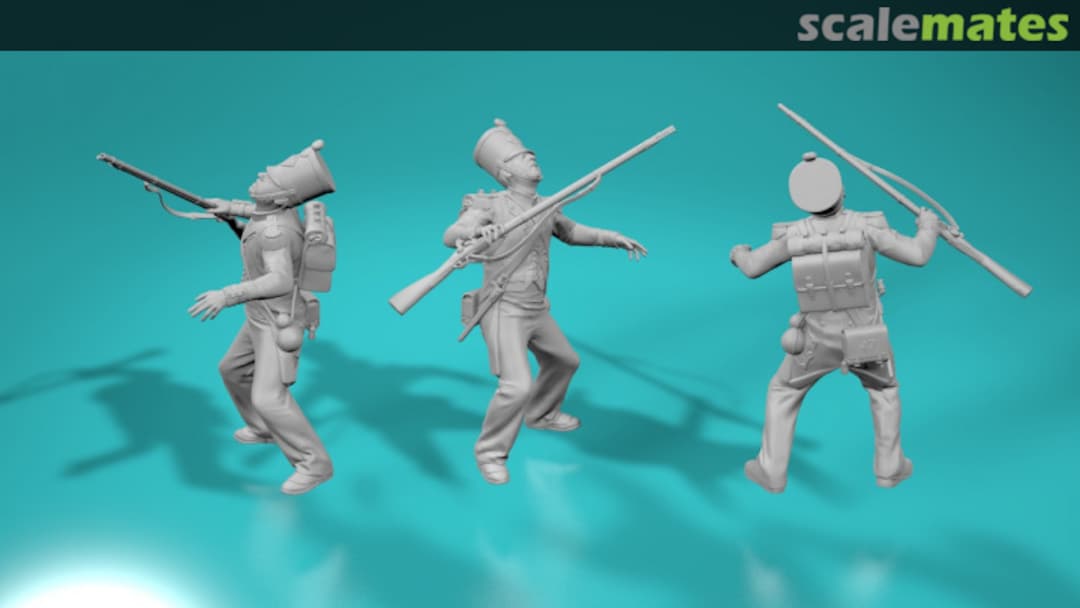 Boxart Wojna na płw. iberyjskim - Strzelec napoleo?ski (fusilier) - poza nr 5 99203611-72 EMP3d Boxart Wojna na płw. iberyjskim - Strzelec napoleo?ski (fusilier) - poza nr 5 99203611-72 EMP3d