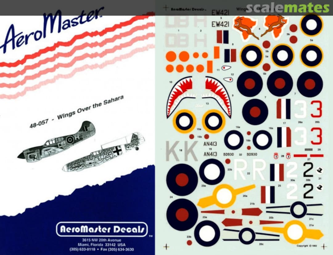 Boxart Wings Over the Sahara 48-057 AeroMaster Boxart Wings Over the Sahara 48-057 AeroMaster