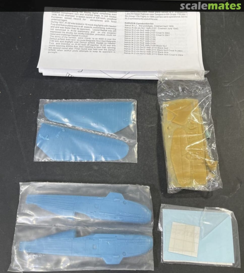 Contents Ikarus Ik-2  Aeropoxy