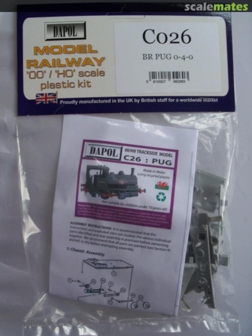 Boxart BR Pug 0-4-0 C26 Dapol Boxart BR Pug 0-4-0 C26 Dapol