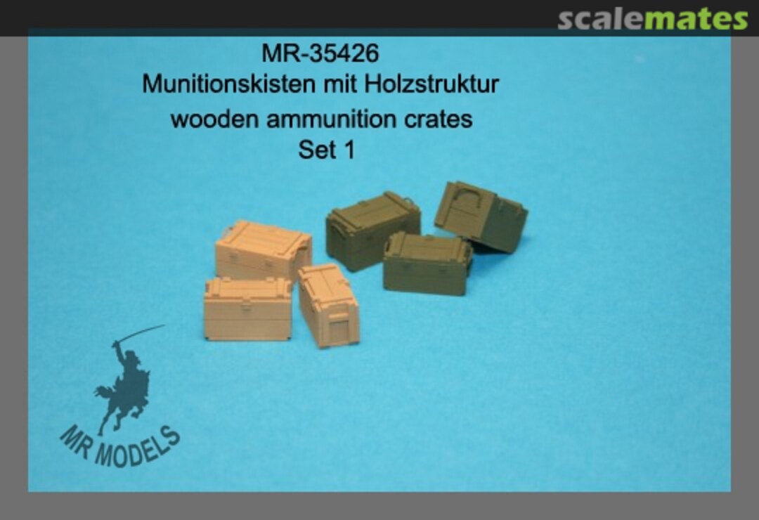 Boxart wooden ammunition crates set 1 MR-35426 MR Modellbau Boxart wooden ammunition crates set 1 MR-35426 MR Modellbau
