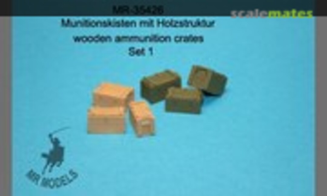 1:35 wooden ammunition crates set 1 (MR Modellbau MR-35426) MR-35426