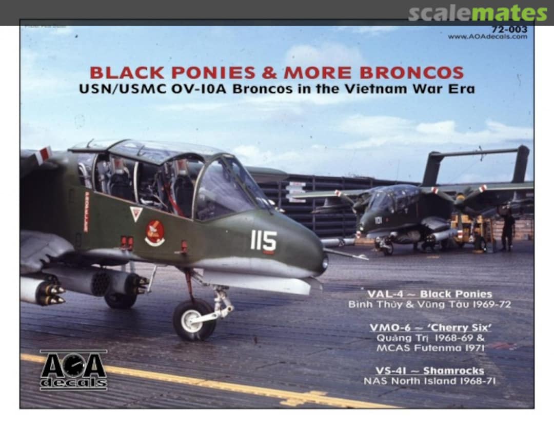 Boxart Black Ponies & More Broncos 72-003 AOA decals Boxart Black Ponies & More Broncos 72-003 AOA decals