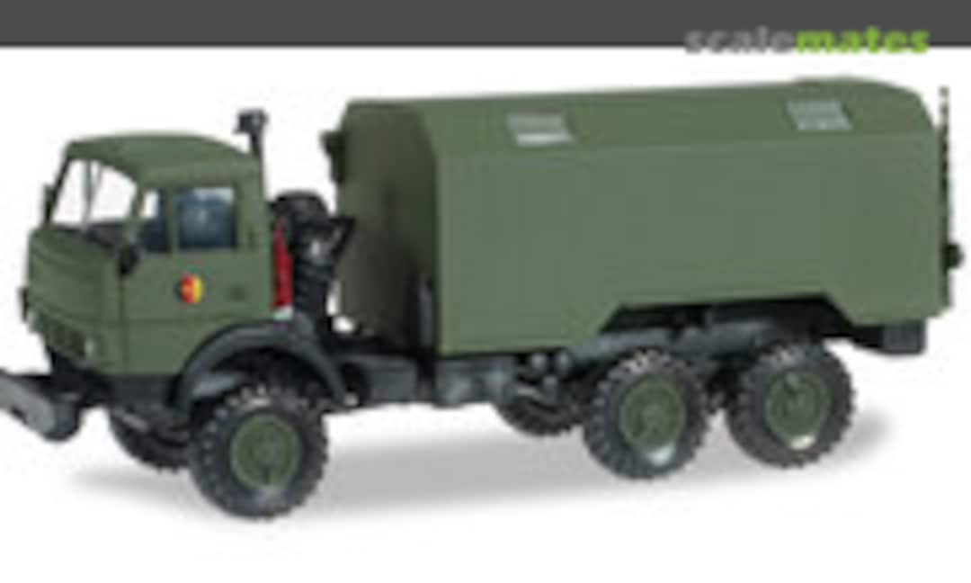 1:87 Kamaz 5320 Gerätekoffer-LKW mit Seilwinde &quot;NVA&quot; (Herpa 744928)