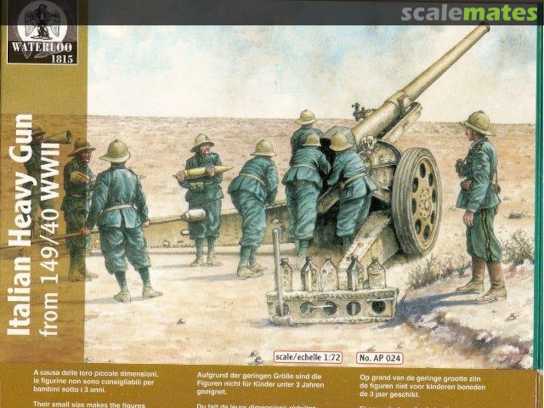 Boxart Heavy Gun 149/40 with Crew AP024 Waterloo1815 Boxart Heavy Gun 149/40 with Crew AP024 Waterloo1815