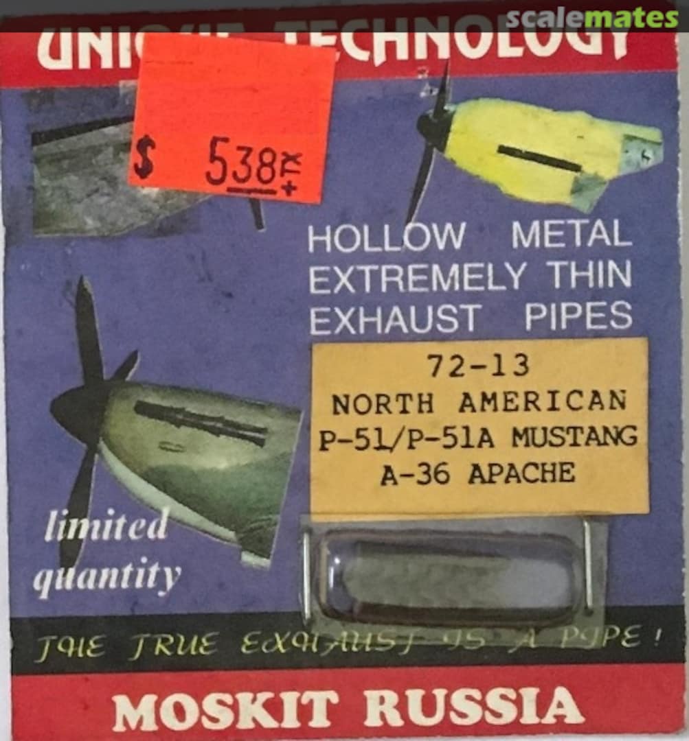 Boxart North American P-51/P-51A Mustang, A-36 Apache 72-13 Moskit Boxart North American P-51/P-51A Mustang, A-36 Apache 72-13 Moskit