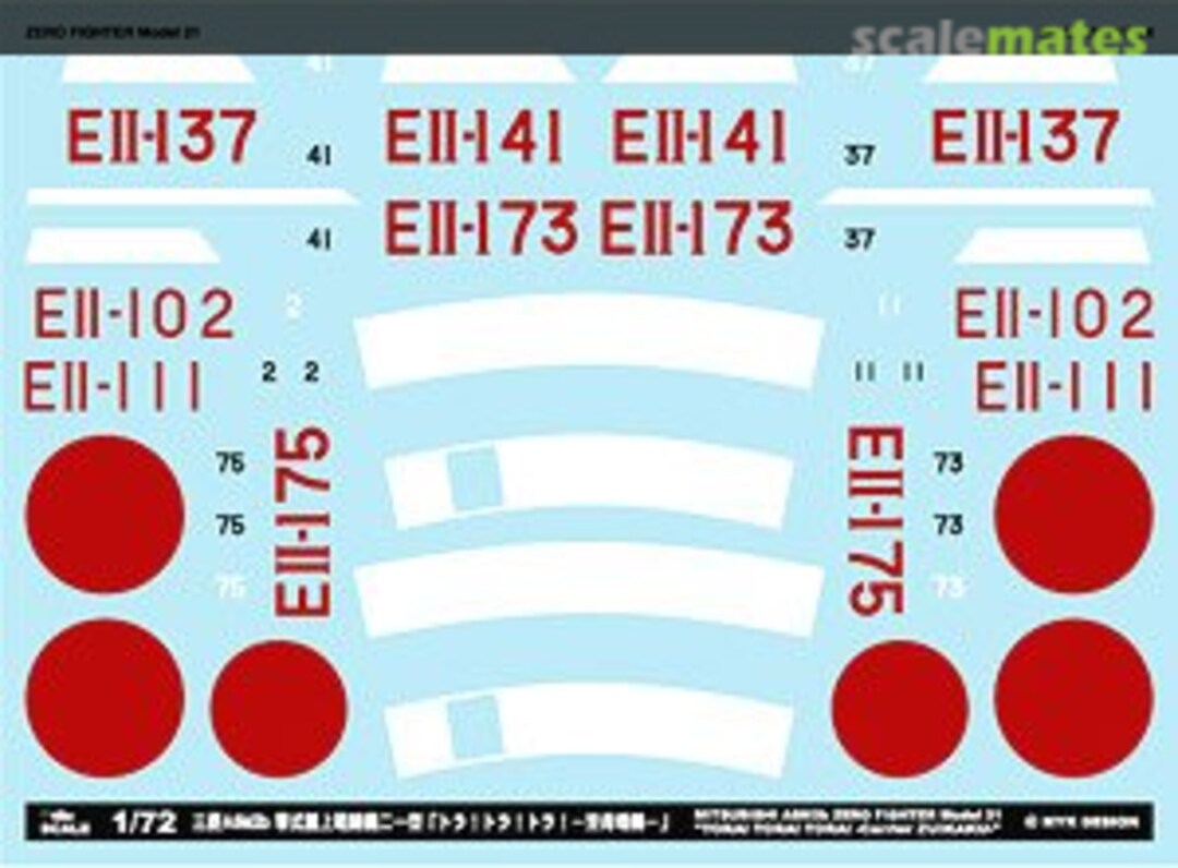 Boxart Mitsubishi A6M2b Zero Fighter Type 21 `Tora! Tora! Tora! Carrier Zuikaku` A-72078 MYK Design Boxart Mitsubishi A6M2b Zero Fighter Type 21 `Tora! Tora! Tora! Carrier Zuikaku` A-72078 MYK Design