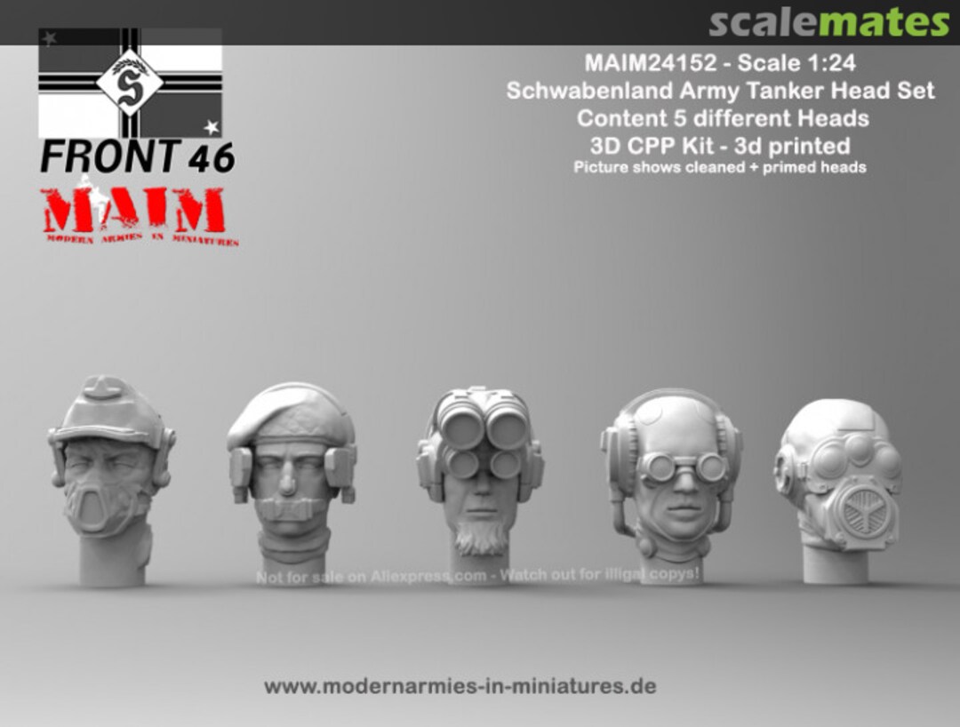 Boxart Schwabenland Army Tanker Head Set - Front46 (5pcs) MAIM24152 MAiM