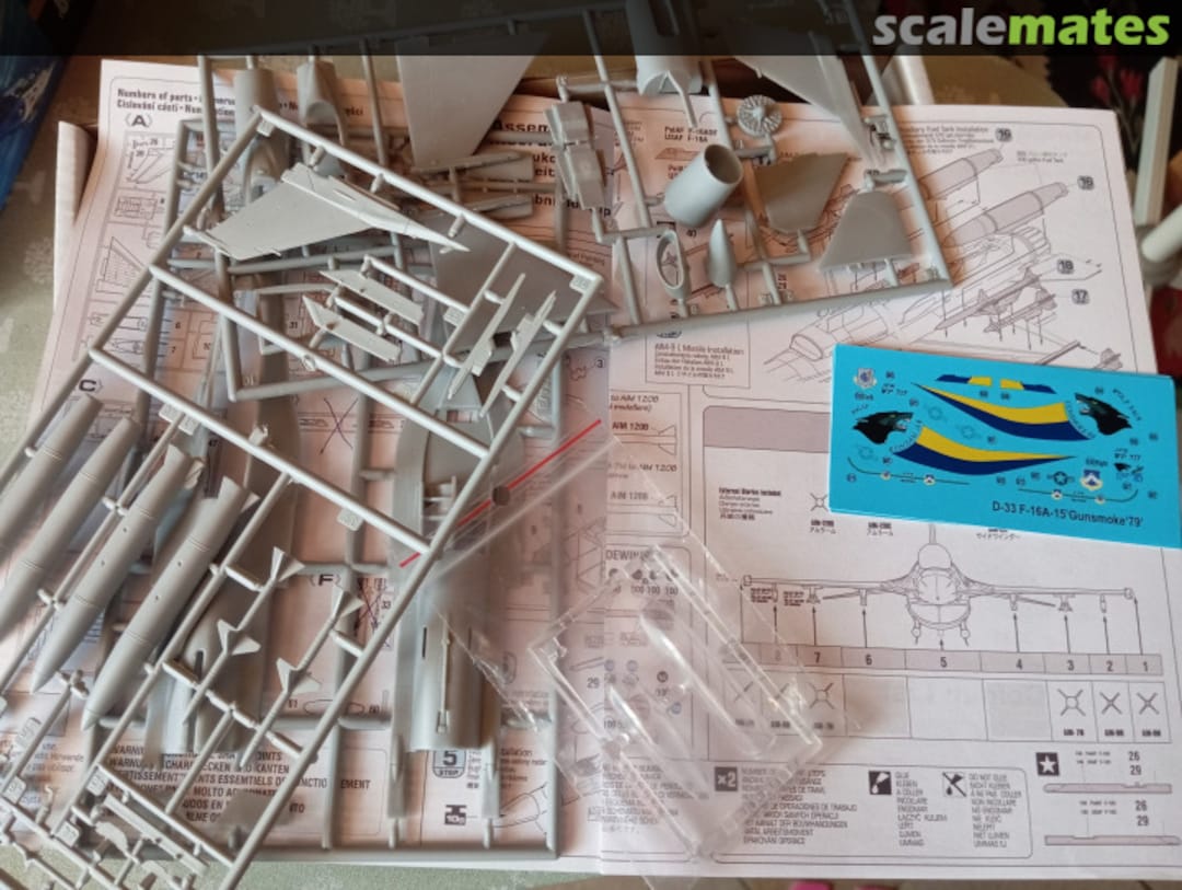 Contents F-16A-15 'Gunsmoke`85' D-33 MisterCraft Contents F-16A-15 'Gunsmoke`85' D-33 MisterCraft