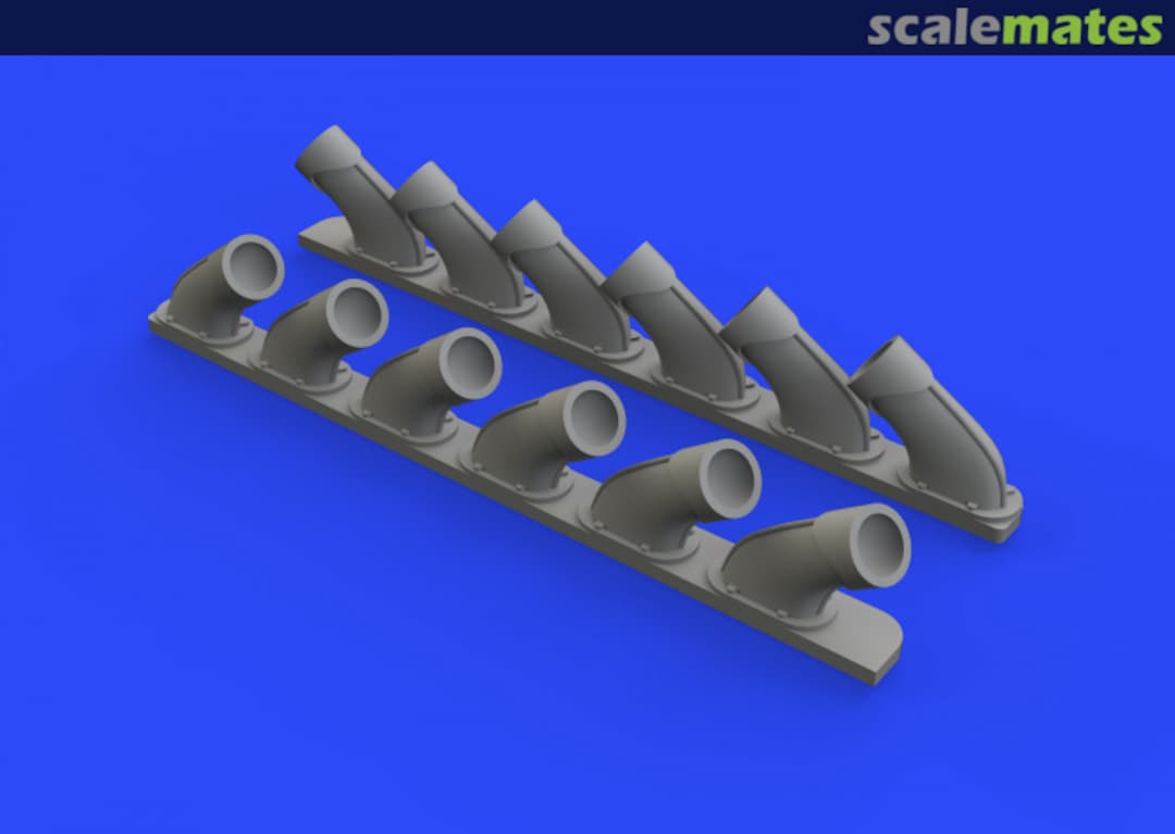 Boxart Spitfire Mk.XIV exhaust stacks 648470 Eduard Boxart Spitfire Mk.XIV exhaust stacks 648470 Eduard