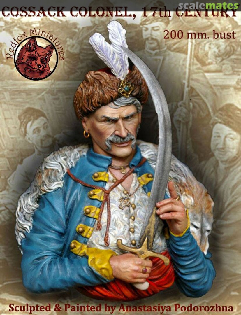 Boxart Cossack Colonel, 17th Century RF/3 Alexandros Models