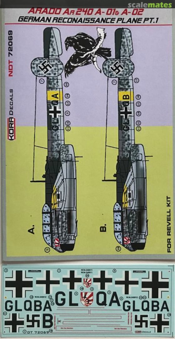 Boxart Arado Ar 240 A-01 & A-02 NDT 72069 Kora Models Boxart Arado Ar 240 A-01 & A-02 NDT 72069 Kora Models