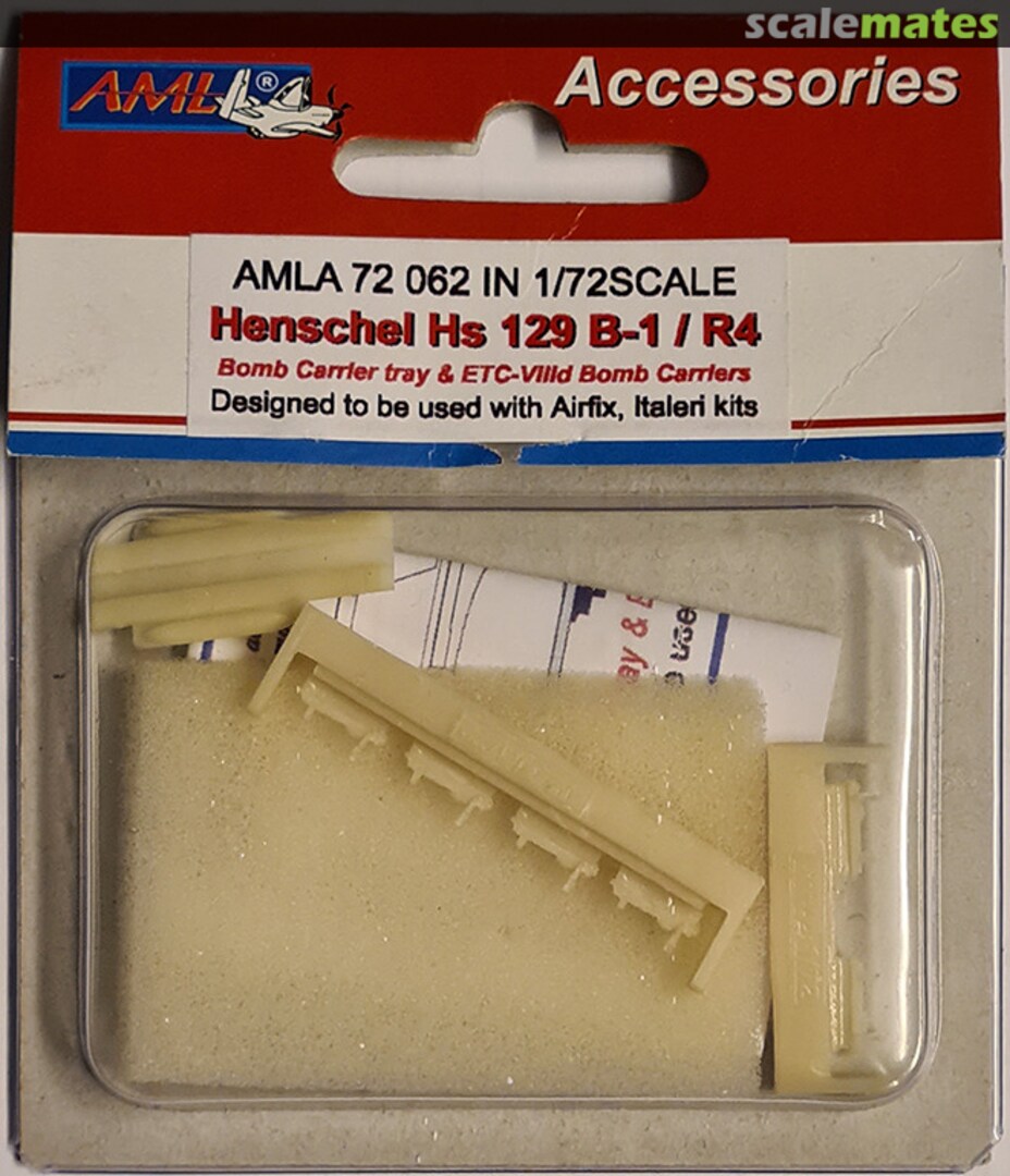 Boxart Henschel Hs 129 B-1/R4 AMLA 72 062 AML Boxart Henschel Hs 129 B-1/R4 AMLA 72 062 AML