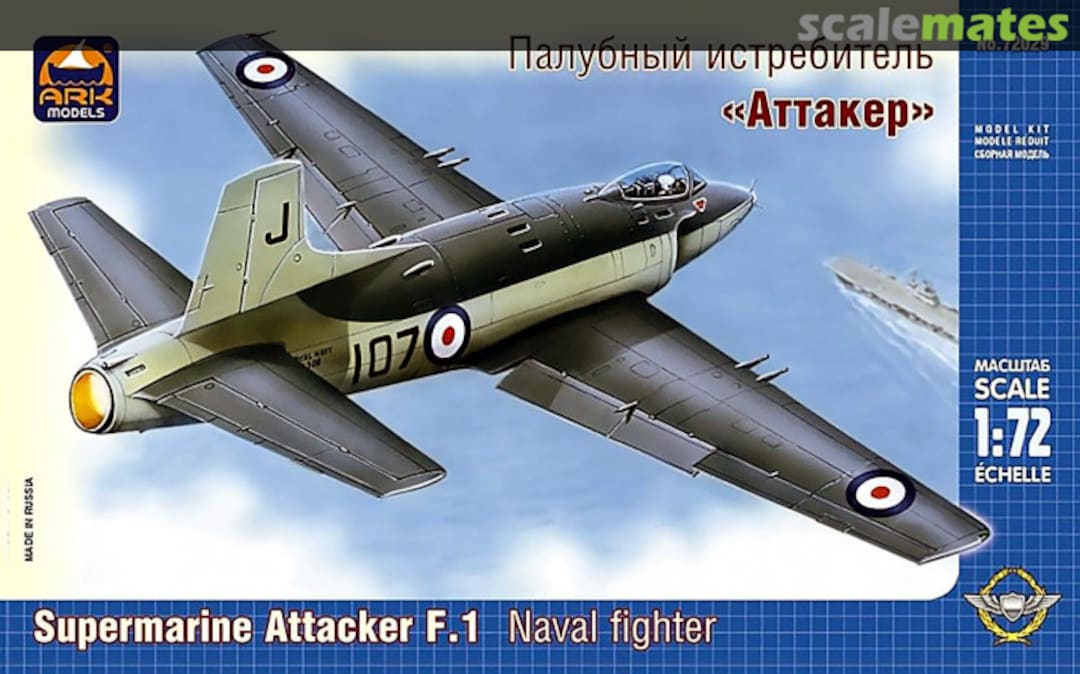 Boxart Supermarine Attacker F.1 72029 Ark Models