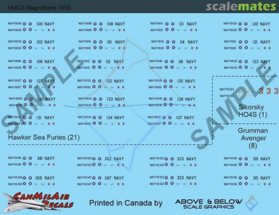 Boxart HMCS Magnificent Air Wing 1955 184 Above & Below Graphics Boxart HMCS Magnificent Air Wing 1955 184 Above & Below Graphics