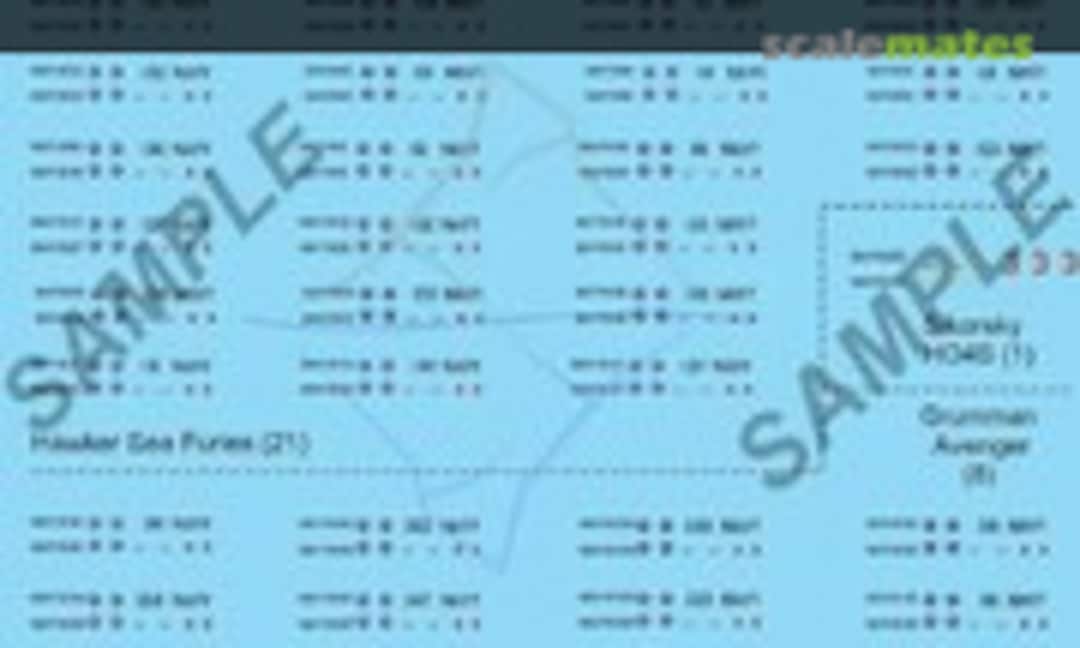 1:400 HMCS Magnificent Air Wing 1955 (Above & Below Graphics 184) 184