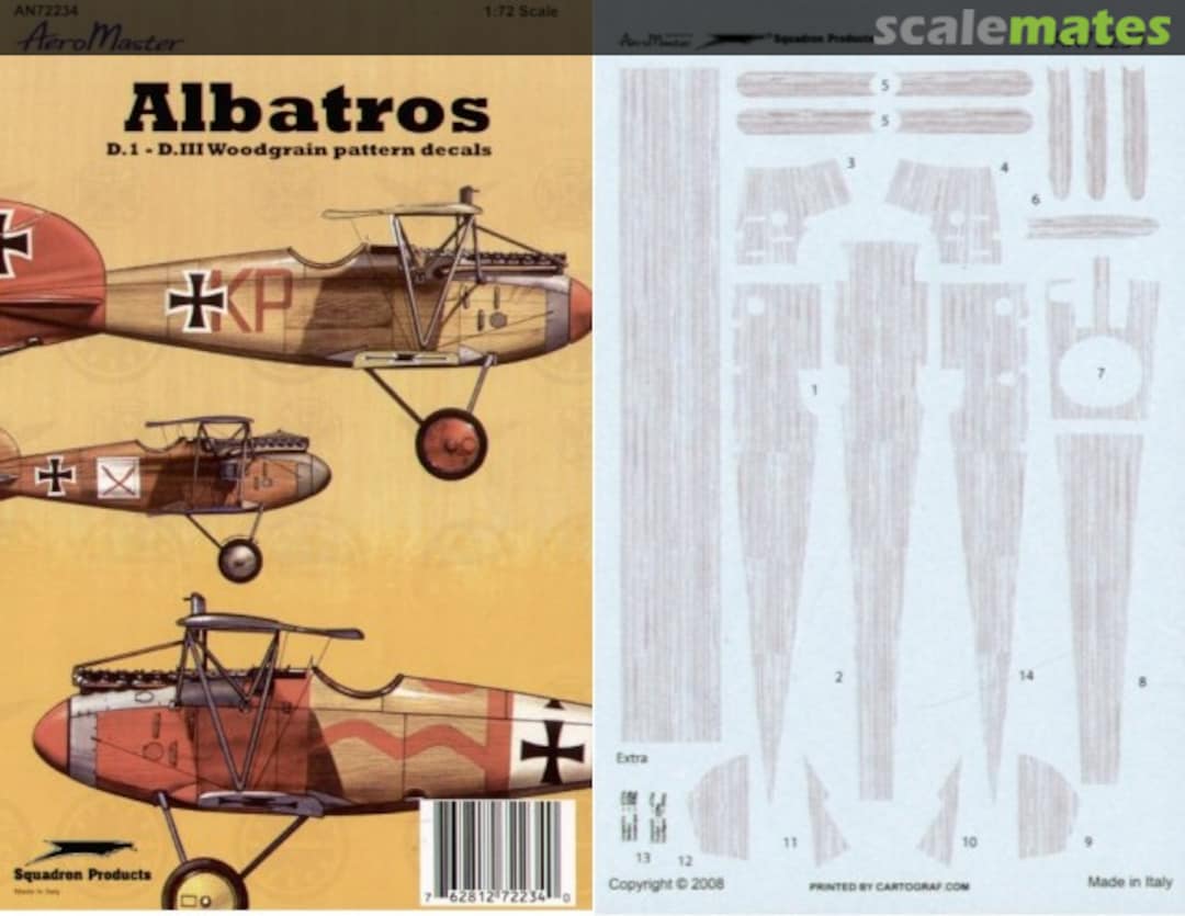 Boxart Albatros D.I - D.III Woodgrain pattern decals AN72234 AeroMaster Boxart Albatros D.I - D.III Woodgrain pattern decals AN72234 AeroMaster