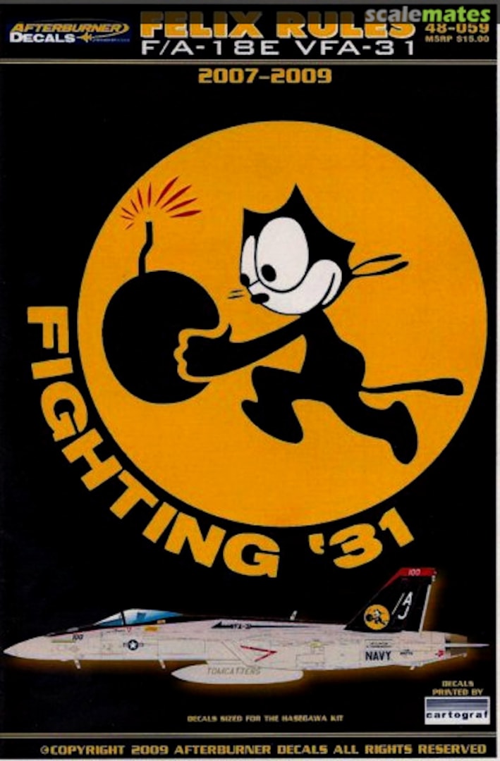 Boxart Felix Rules 48-059 Afterburner Decals Boxart Felix Rules 48-059 Afterburner Decals