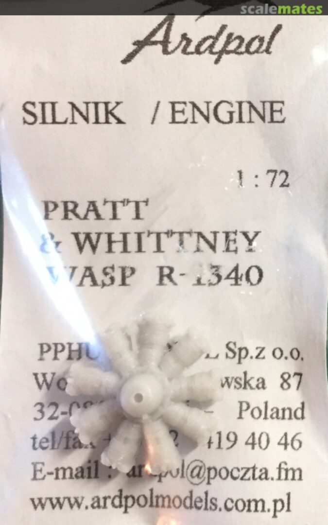 Boxart Pratt and Whitney Wasp R-1340 AC-010 Ardpol Boxart Pratt and Whitney Wasp R-1340 AC-010 Ardpol