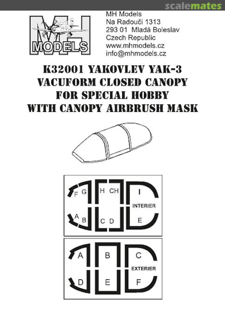 Boxart Yakovlev Yak-3 K32001 MH Models Boxart Yakovlev Yak-3 K32001 MH Models