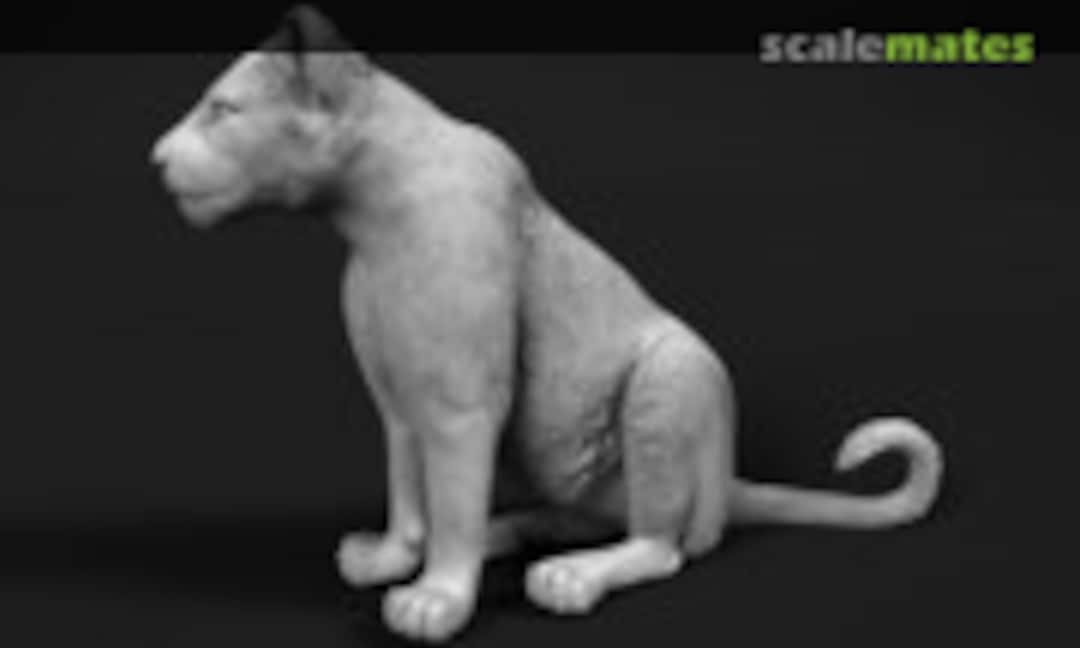 1:32 Lion Sitting Cub (miniNature Lion Cub 1)