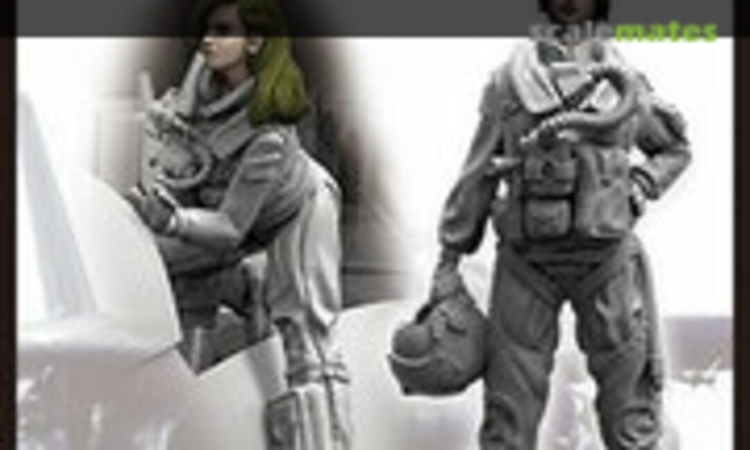 1:48 US Navy Modern Woman Pilot Set -1 (2 Figures) (Tori Factory MF-04B) MF-04B