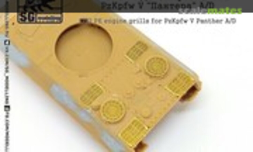 1:72 PE engine grills for PzKpfw V Panther A/D (SG-MODELLING F72103) F72103