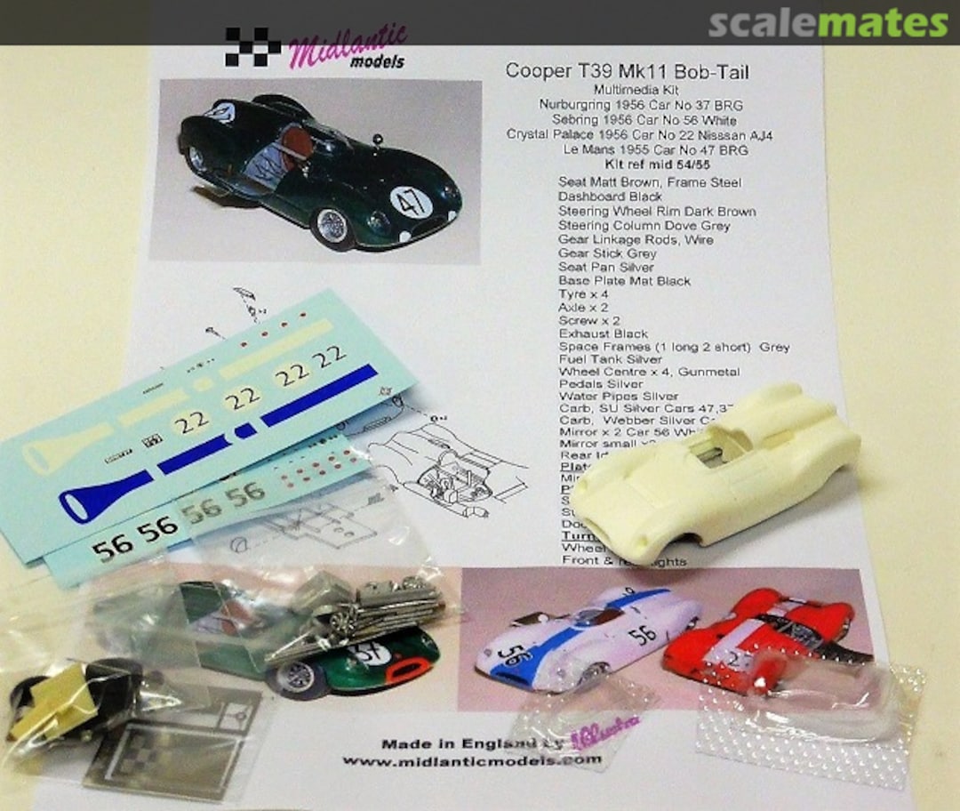 Boxart Cooper T39 Mk.11 Bob-Tail 54/55 Midlantic Boxart Cooper T39 Mk.11 Bob-Tail 54/55 Midlantic