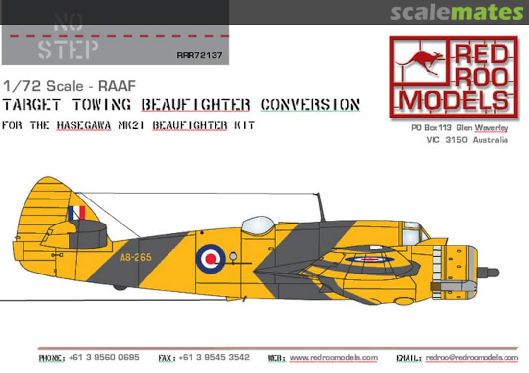 Boxart Target Towing Beaufighter Conversion RRR72137 Red Roo Models Boxart Target Towing Beaufighter Conversion RRR72137 Red Roo Models
