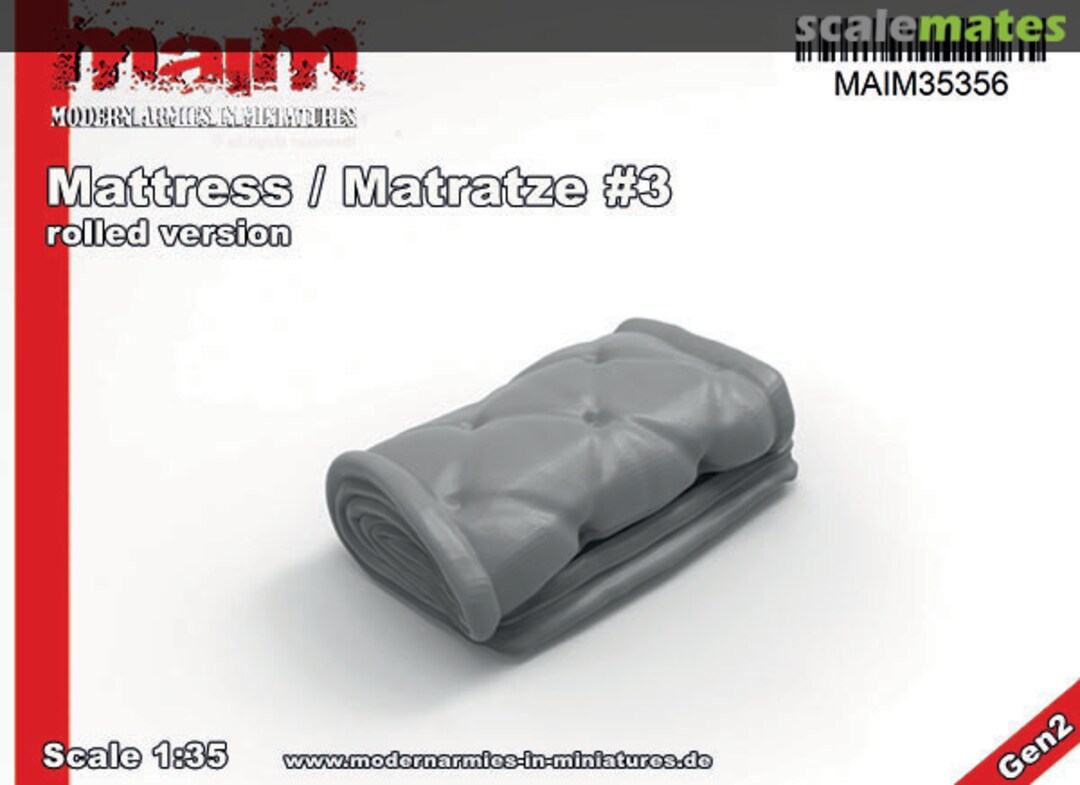 Boxart Mattress / Matratze #3 rolled version MAIM35356 MAiM Boxart Mattress / Matratze #3 rolled version MAIM35356 MAiM