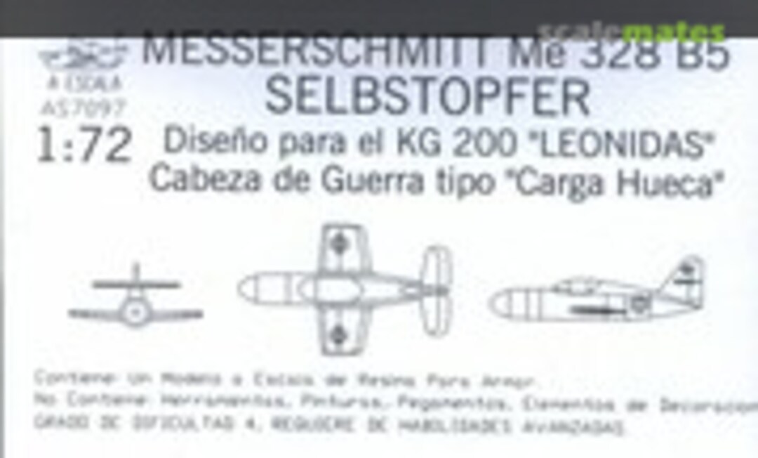 1:72 MESSERSCHMITT Me 328 B5 Selbstopfer (AESCALA AS7097) AS7097