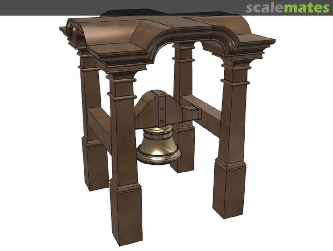 Boxart Ship's Belfry and Bell, 18th and 19th Century MM48-Bell and Belfry Model Monkey