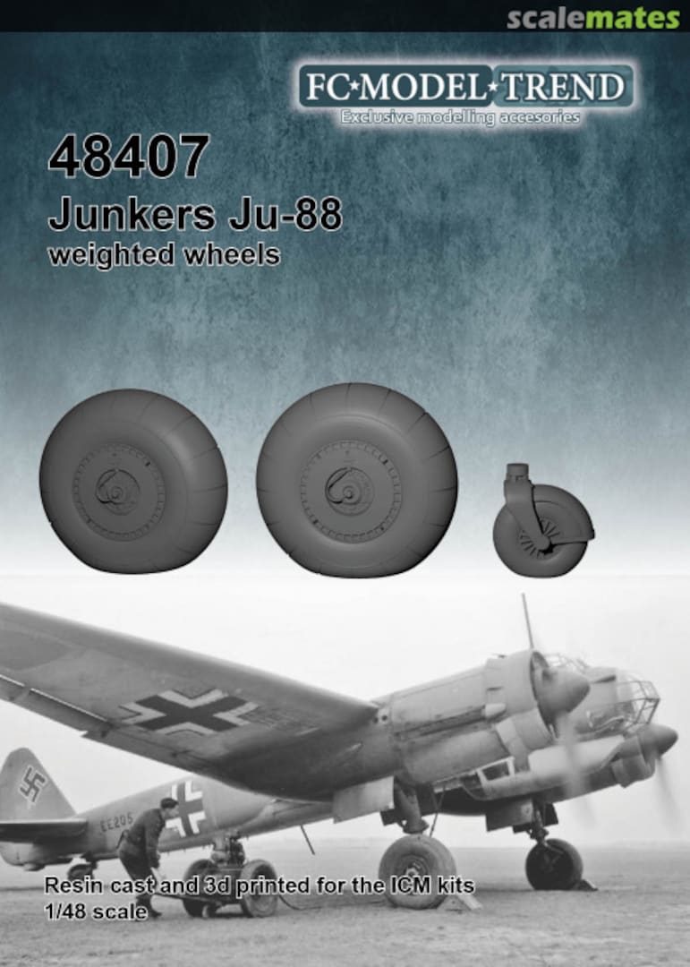 Boxart Junkers Ju 88 weighted wheels 48407 FC Model Trend Boxart Junkers Ju 88 weighted wheels 48407 FC Model Trend