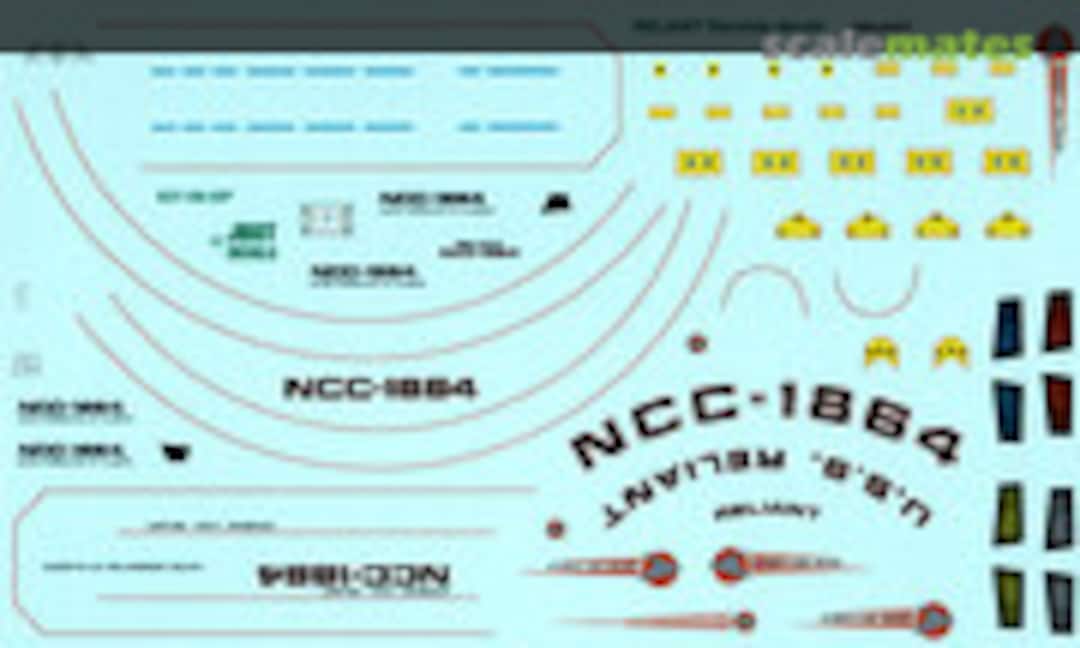 1:537 Reliant Starship Decals (JBOT Decals 537-08-87) 537-08-87