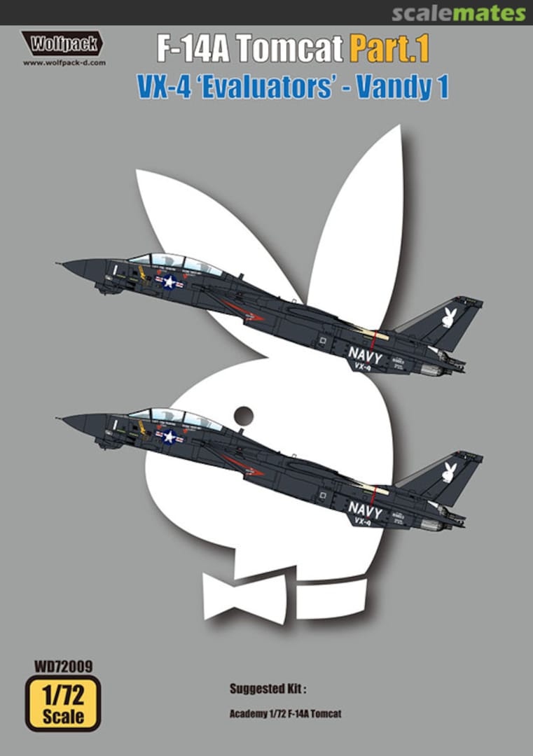 Boxart Wolfpack Decal - F-14A Tomcat Part 1: VX-4 Evaluators Vandy 1 WD72009 Wolfpack Boxart Wolfpack Decal - F-14A Tomcat Part 1: VX-4 Evaluators Vandy 1 WD72009 Wolfpack