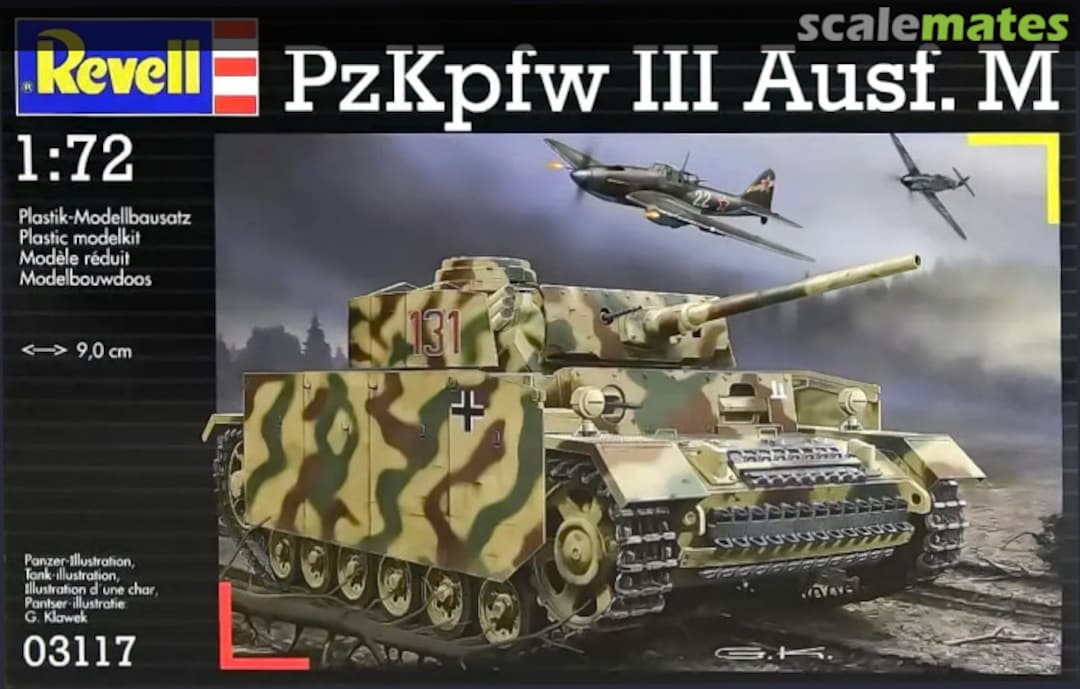 Boxart Pz.Kpfw. III Ausf. M 03117 Revell Boxart Pz.Kpfw. III Ausf. M 03117 Revell