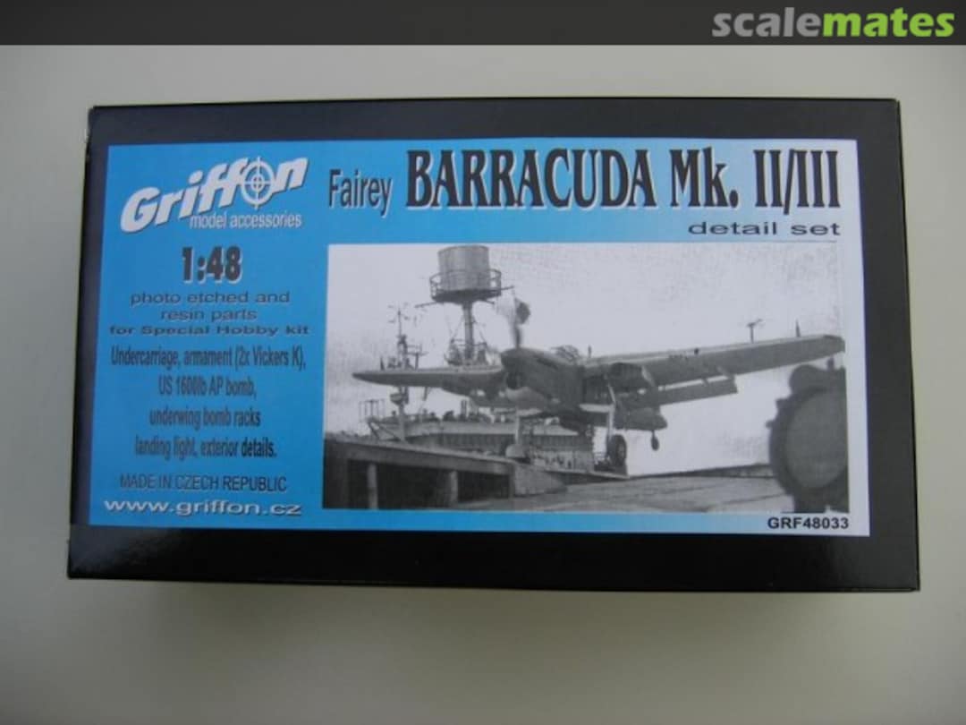 Boxart Fairey Barracuda Mk.II/III Detail Set GRF48033 Griffon Model Accessories Boxart Fairey Barracuda Mk.II/III Detail Set GRF48033 Griffon Model Accessories