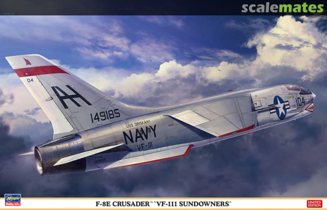 Boxart F-8E Crusader `VF-111 Sundowners´ 07524 Hasegawa Boxart F-8E Crusader `VF-111 Sundowners´ 07524 Hasegawa