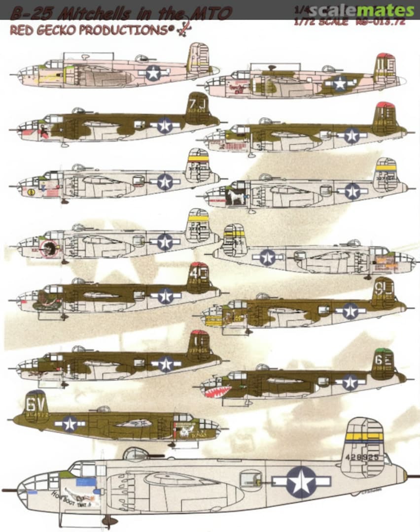 Boxart B-25 Mitchells in the MTO RG-013.72 Lone Star Models Boxart B-25 Mitchells in the MTO RG-013.72 Lone Star Models