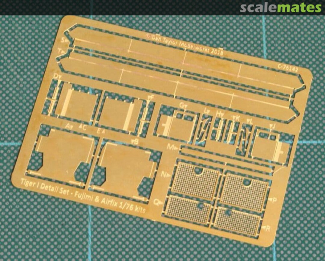 Boxart Tiger I etched brass set C-76142 Dan Taylor Modelworks Boxart Tiger I etched brass set C-76142 Dan Taylor Modelworks