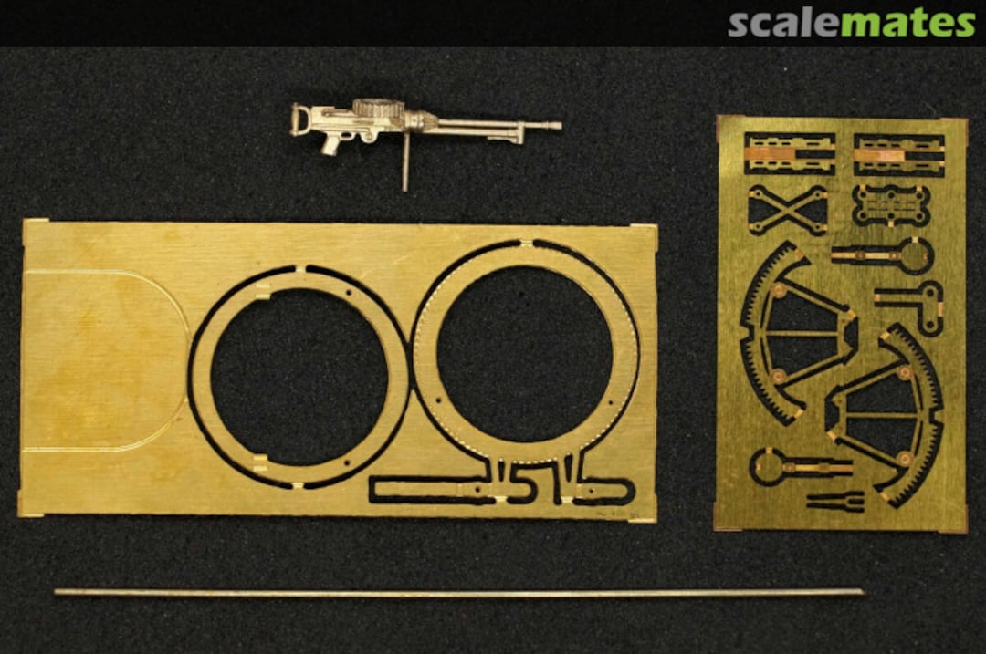 Boxart Lewis Мк.І machine gun with a shortened radiator on the Scarff ring A7297A Mini World Boxart Lewis Мк.І machine gun with a shortened radiator on the Scarff ring A7297A Mini World
