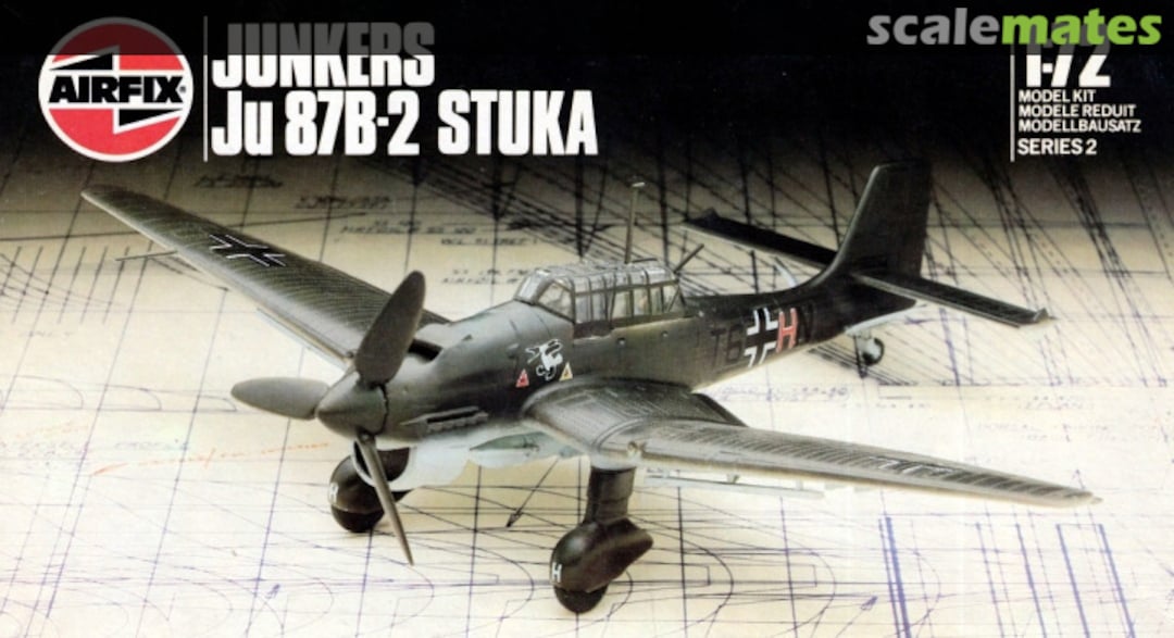 Boxart Junkers Ju 87B-2 Stuka 02049 Airfix Boxart Junkers Ju 87B-2 Stuka 02049 Airfix