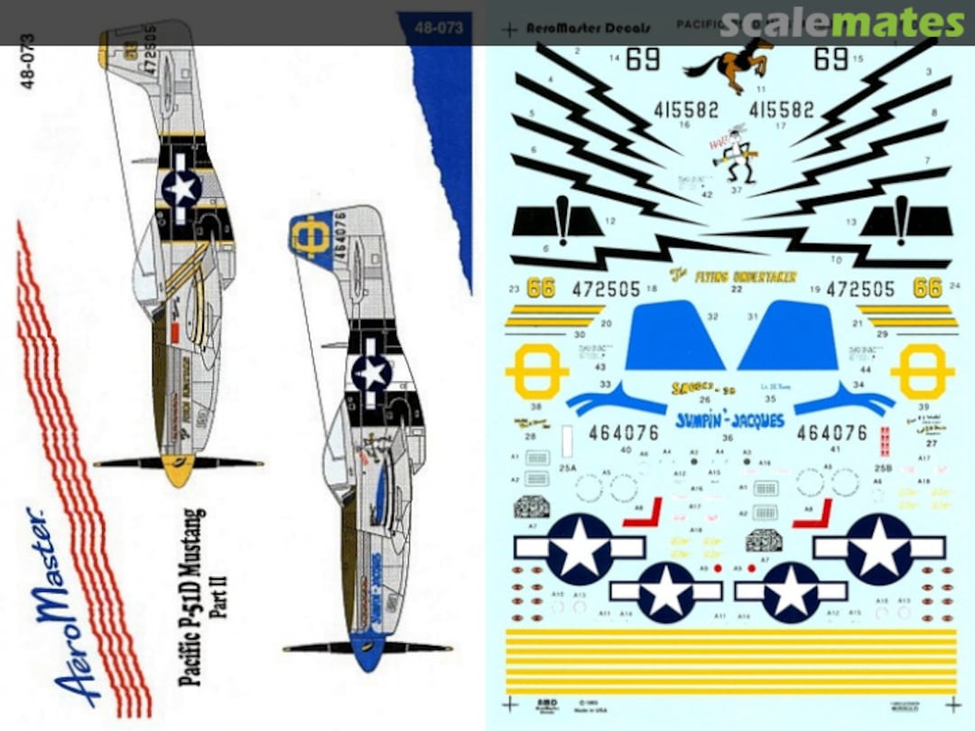 Boxart Pacific P-51D Mustang Part II 48-073 AeroMaster Boxart Pacific P-51D Mustang Part II 48-073 AeroMaster