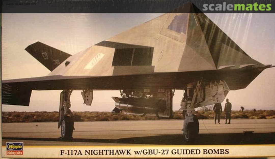 Boxart F-117A Nighthawk w/GBU-27 Guided Bombs 00086 Hasegawa Boxart F-117A Nighthawk w/GBU-27 Guided Bombs 00086 Hasegawa