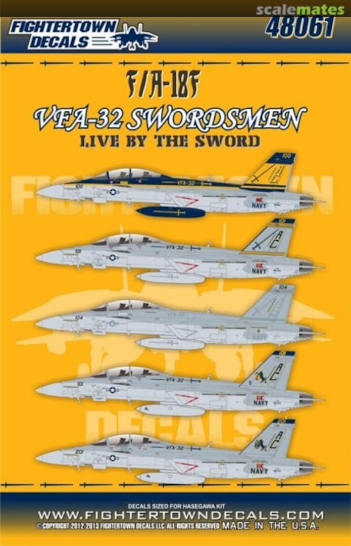 Boxart F/A-18F VFA-32 Swordsmen 48061 Fightertown Decals