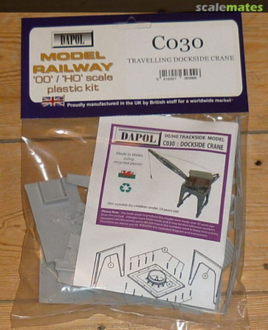 Boxart Travelling Dockside Crane C30 Dapol Boxart Travelling Dockside Crane C30 Dapol