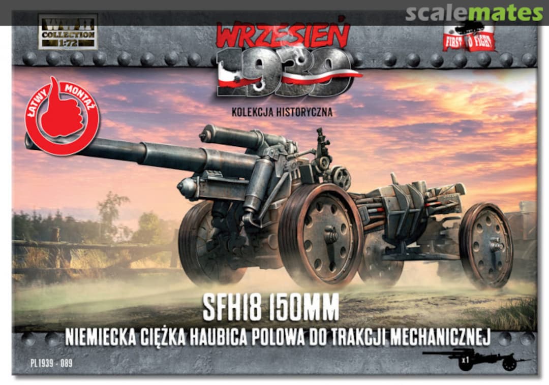 Boxart 15cm heavy field howitzer sFH 18 PL1939-089 First to Fight Boxart 15cm heavy field howitzer sFH 18 PL1939-089 First to Fight
